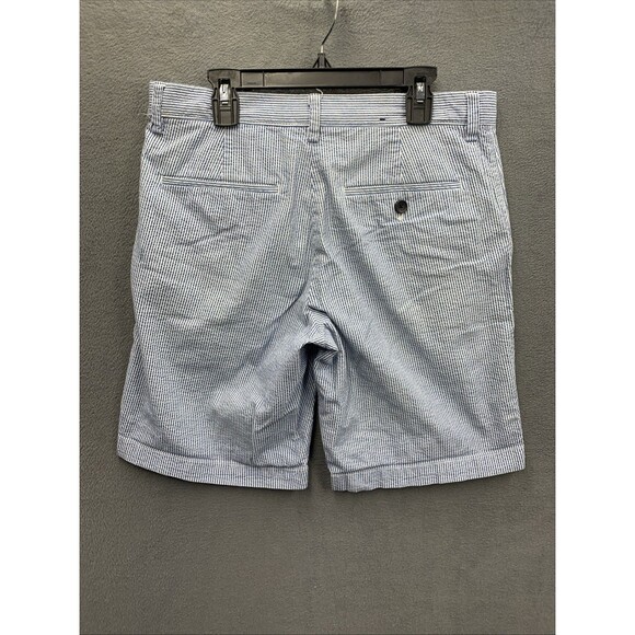 Banana Republic Bermuda Shorts Mens AIDEN Short Preppy Blue Striped Size 29 - Picture 3 of 13